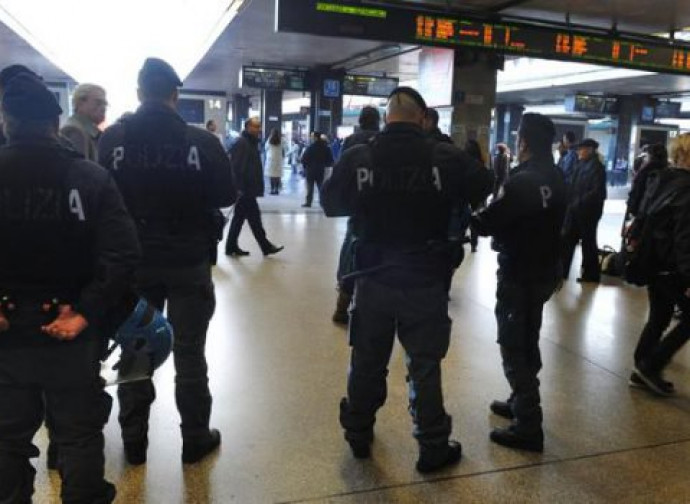 Polizia a Roma Termini