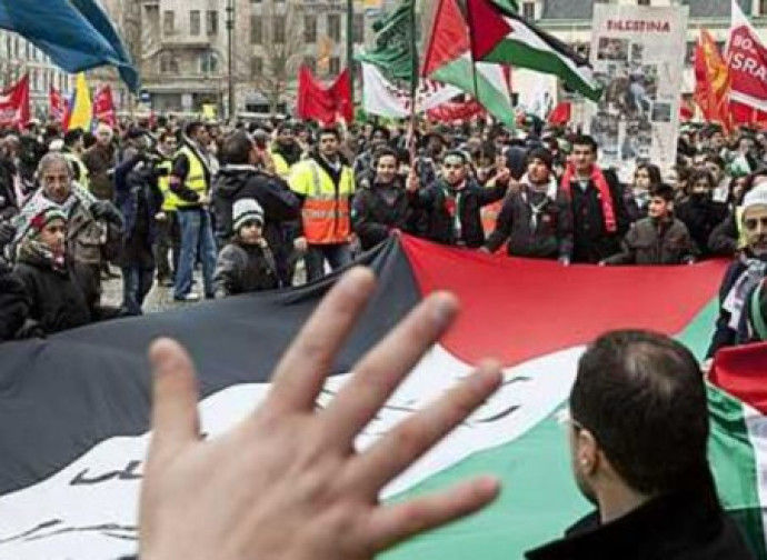 Manifestazione anti-israeliana a Malmoe Manifestazione anti-israeliana a Malmoe