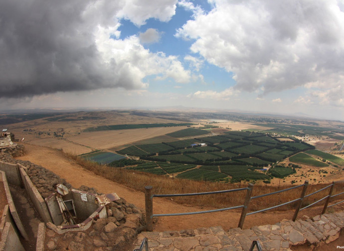 La Siria vista dalle alture del Golan