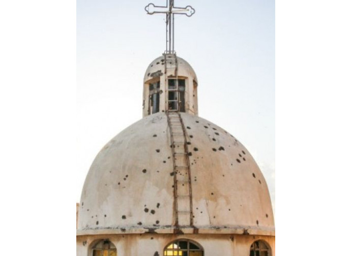 Chiesa siriana distrutta