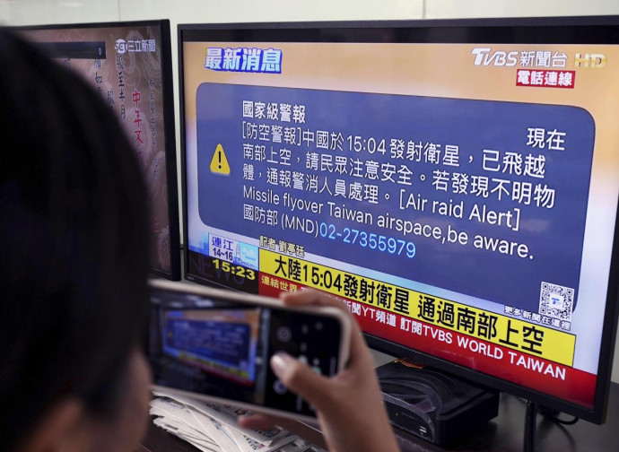 Allarme missile a Taiwan (La Presse) Allarme missile a Taiwan (La Presse)