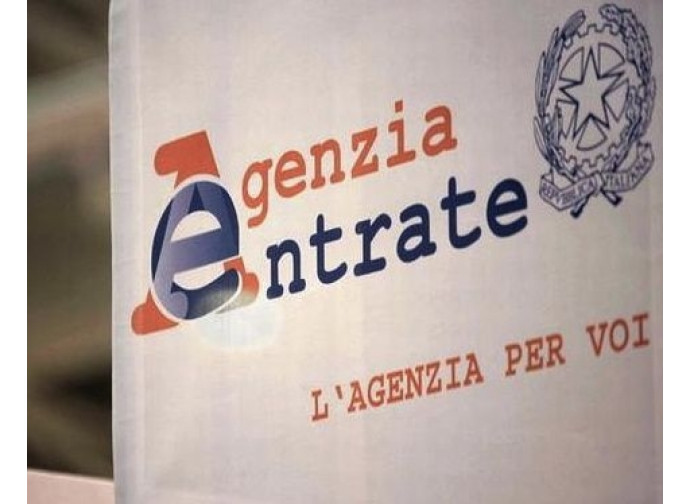 L'insegna dell'Agenzie delle Entrate