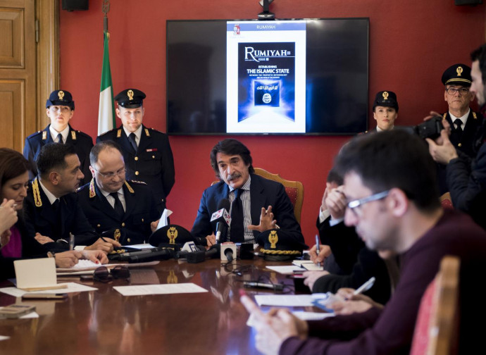 Torino, conferenza stampa dopo l'arresto di Halili