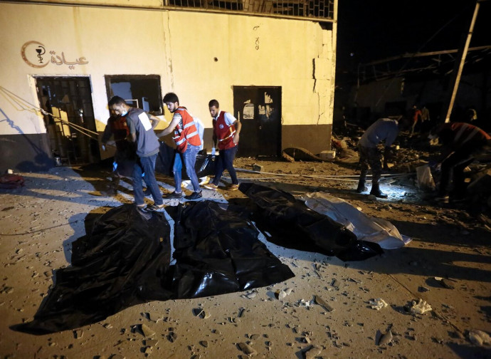 Tripoli, le vittime del bombardamento Tripoli, le vittime del bombardamento