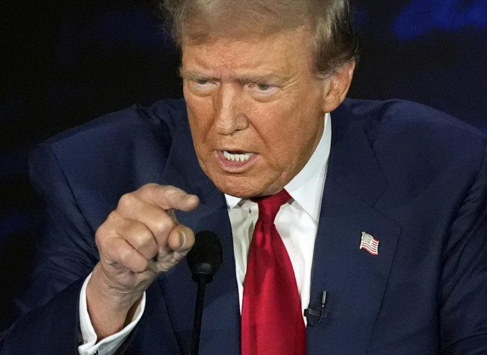 Donald Trump nel dibattito della ABC Donald Trump nel dibattito della ABC