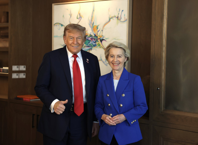 Trump e von der Leyen (Imago Economica) Trump e von der Leyen (Imago Economica)