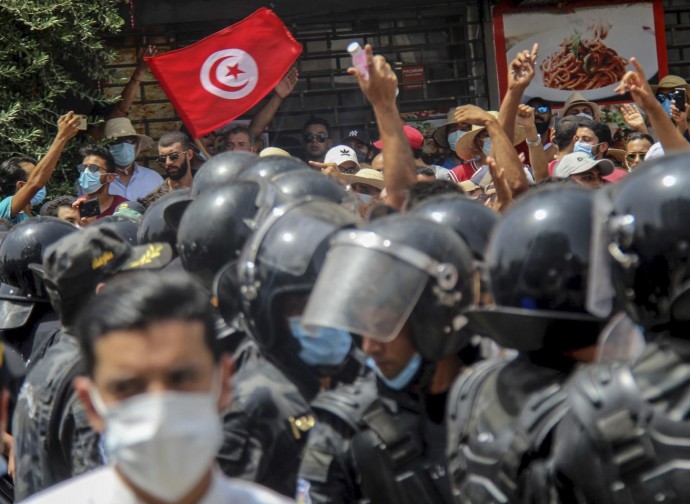 Manifestazione a Tunisi