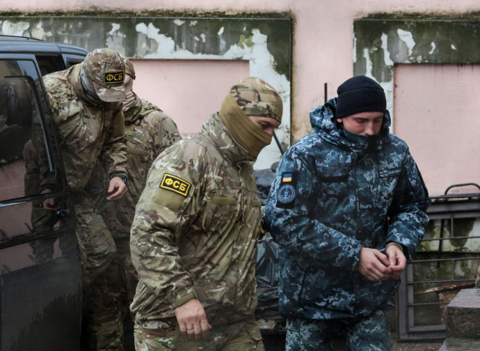 I marinai ucraini prigionieri in Russia