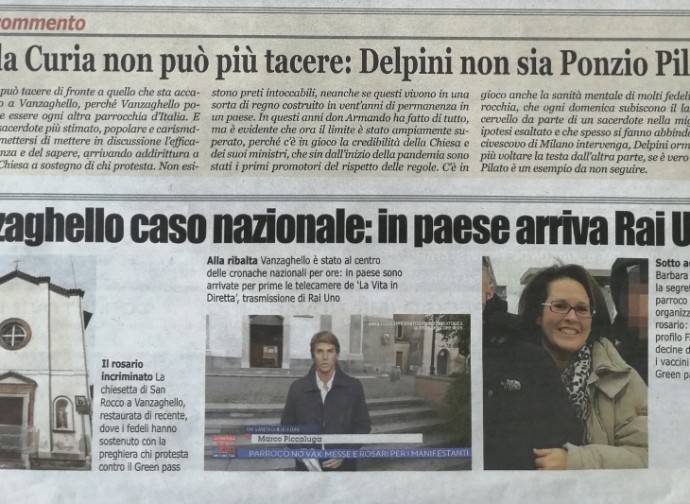 Il caso Vanzaghello nella stampa locale