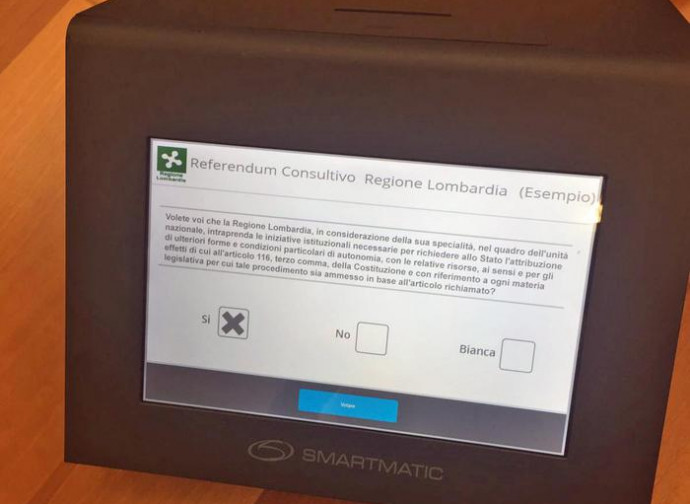 Il voto elettronico in Lombardia