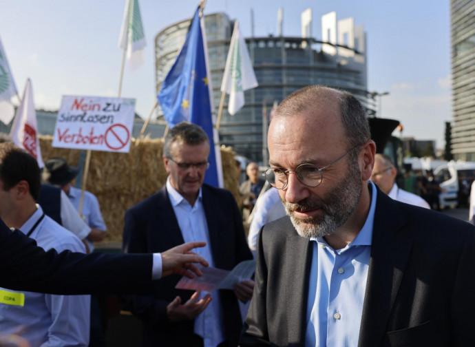 Weber (PPE) alla manifestazione di Strasburgo pro Green Deal