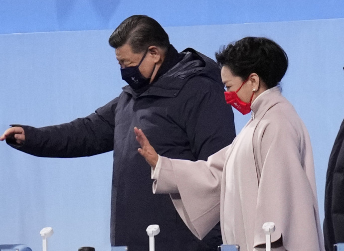 Xi Jinping all'apertura dei giochi di Pechino Xi Jinping all'apertura dei giochi di Pechino