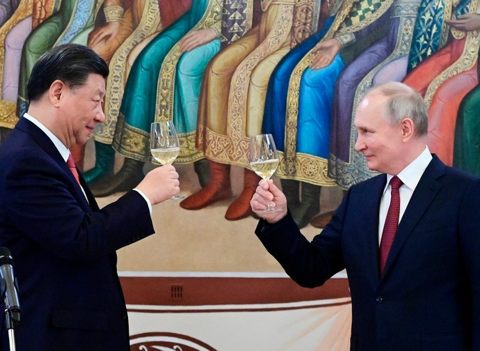 I presidenti cinesi Xi Jinping e russo Vladimir Putin