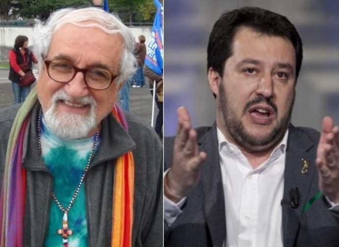 Padre Zanottelli e Salvini